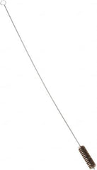 PRO-SOURCE - 4-1/2" Long x 1-1/4" Diam Horsehair Bristle Brush - Single Spiral, 40-1/2" OAL, 0" Filament Diam, 0.187" Shank Diam - Exact Tooling
