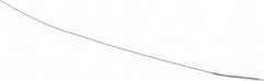 Made in USA - 1mm Diam Helical Stainless Steel Tube Brush - Single Spiral, 0.003" Filament Diam, 5/8" Brush Length, 4" OAL, 0.016" Diam Stainless Steel Shank - Exact Tooling
