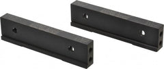 Snap Jaws - 6" Wide x 1.53" High x 0.73" Thick, Step Vise Jaw - Hard, Steel, Fixed Jaw, Compatible with 6" Vises - Exact Tooling
