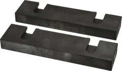Snap Jaws - 8" Wide x 2.03" High x 0.98" Thick, Step Vise Jaw - Hard, Steel, Fixed Jaw, Compatible with 8" Vises - Exact Tooling