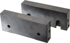Snap Jaws - 6" Wide x 2-1/2" High x 1" Thick, Flat/No Step Vise Jaw - Soft, Steel, Fixed Jaw, Compatible with 6" Vises - Exact Tooling