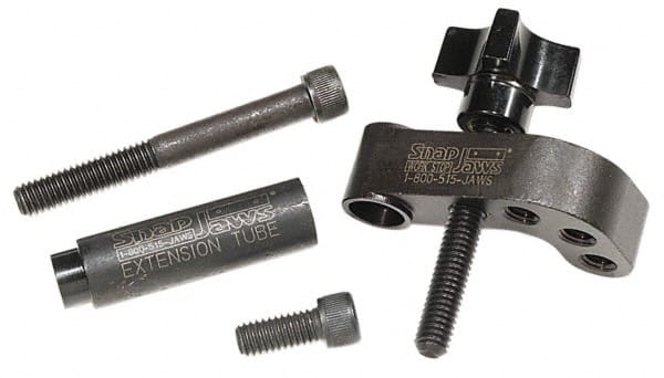 Snap Jaws - 4 Piece Vise Work Stop - Steel - Exact Tooling