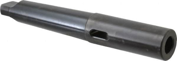 Collis Tool - MT2 Inside Morse Taper, MT4 Outside Morse Taper, Extension Morse Taper to Morse Taper - 8-9/16" OAL, Steel - Exact Tooling