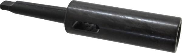 Collis Tool - MT3 Inside Morse Taper, MT2 Outside Morse Taper, Extension Morse Taper to Morse Taper - 7-3/4" OAL, Steel - Exact Tooling