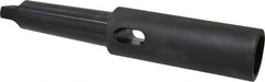 Collis Tool - MT5 Inside Morse Taper, MT5 Outside Morse Taper, Extension Morse Taper to Morse Taper - 13-1/16" OAL, Steel - Exact Tooling