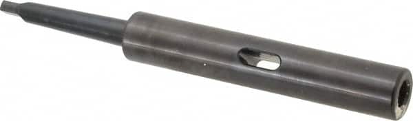Collis Tool - MT1 Inside Morse Taper, MT1 Outside Morse Taper, Extension Morse Taper to Morse Taper - 7-5/8" OAL, Steel - Exact Tooling