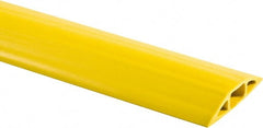 Hubbell Wiring Device-Kellems - 1 Channel, 25 Ft Long, 3/4" Max Compatible Cable Diam, Yellow PVC On Floor Cable Cover - 3-1/4" Overall Width x 27.9mm Overall Height, 30.7mm Channel Width x 3/4" Channel Height - Exact Tooling