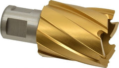 Hougen - 1-1/4" Diam x 1" Deep High Speed Steel Annular Cutter - Exact Tooling