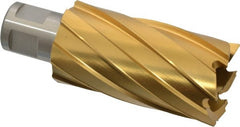 Hougen - 1-1/4" Diam x 2" Deep High Speed Steel Annular Cutter - Exact Tooling