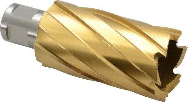Hougen - 1-5/16" Diam x 2" Deep High Speed Steel Annular Cutter - Exact Tooling