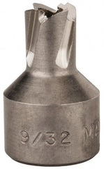 Hougen - 9/32" Diam x 1/4" Deep High Speed Steel Annular Cutter - Exact Tooling