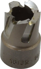 Hougen - 15/32" Diam x 1/4" Deep High Speed Steel Annular Cutter - Exact Tooling