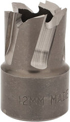 Hougen - 12mm Diam x 1/4" Deep High Speed Steel Annular Cutter - Exact Tooling