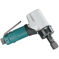 Dynabrade - 1/4" Collet, Angle Handle, Air Angle Die Grinder - 20,000 RPM, Front Exhaust, 36 CFM, 0.7 hp, 90 psi, 1/4 NPT Inlet - Exact Tooling