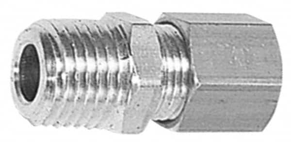 Legris - 6mm OD, Brass Male Connector - 460 Max Working psi, -40 to 210°F, Comp x MBSPT Ends - Exact Tooling