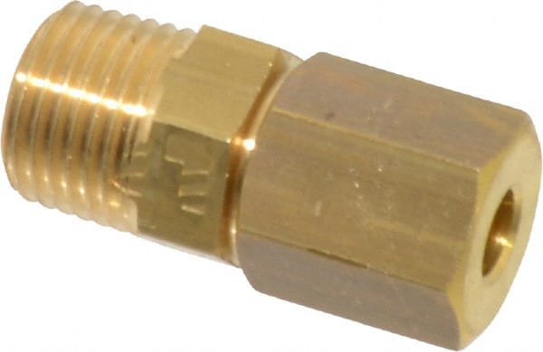 Legris - 4mm OD, Brass Male Connector - 300 Max Working psi, -40 to 210°F, Comp x MBSPT Ends - Exact Tooling
