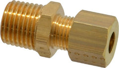Legris - 6mm OD, Brass Male Connector - 460 Max Working psi, -40 to 210°F, Comp x MBSPT Ends - Exact Tooling