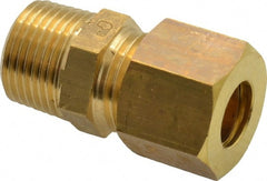 Legris - 10mm OD, Brass Male Connector - 330 Max Working psi, -40 to 210°F, Comp x MBSPT Ends - Exact Tooling