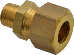 Legris - 12mm OD, Brass Male Connector - 320 Max Working psi, -40 to 210°F, Comp x MBSPT Ends - Exact Tooling