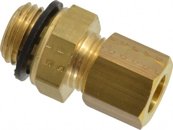 Legris - 8mm OD, Brass Male Connector - 320 Max Working psi, -40 to 210°F, Comp x MBSPP Ends - Exact Tooling