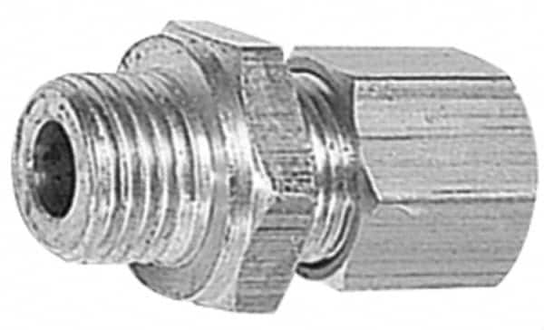 Legris - 10mm OD, Brass Male Connector - 330 Max Working psi, -40 to 210°F, Comp x Metric Thread Ends - Exact Tooling