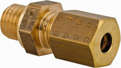 Legris - 4mm OD, Brass Male Connector - 300 Max Working psi, -40 to 210°F, Comp x Metric Thread Ends - Exact Tooling