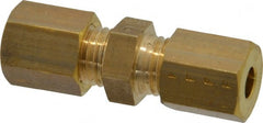 Legris - 4mm OD, Brass Union - 300 Max Working psi, -40 to 210°F, Comp x Comp Ends - Exact Tooling