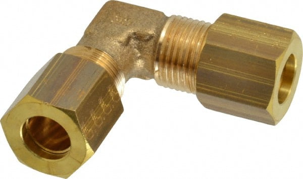 Legris - 8mm OD, Brass Union Elbow - 320 Max Working psi, -40 to 210°F, Comp x Comp Ends - Exact Tooling
