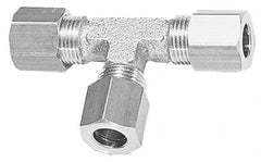 Legris - 10mm OD, Brass Union Tee - 330 Max Working psi, -40 to 210°F, Comp x Comp x Comp Ends - Exact Tooling