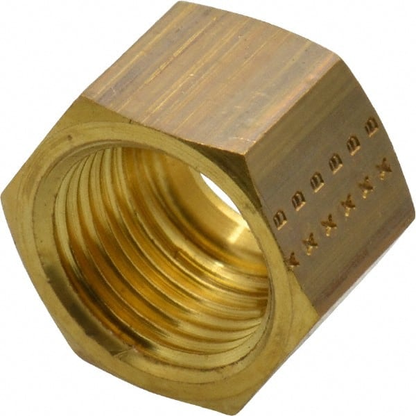 Legris - 12mm OD, Brass Nut - 320 Max Working psi, -40 to 210°F, Comp Ends - Exact Tooling