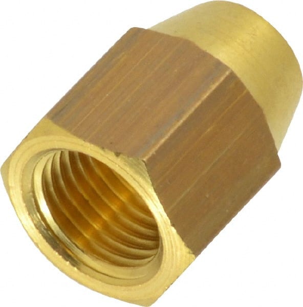 Legris - 6mm OD, Brass Taper Nut - 460 Max Working psi, -40 to 210°F, Comp Ends - Exact Tooling