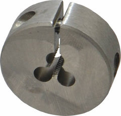 Irwin Hanson - #6-40 UNF Thread, 1" Outside Diam Carbon Steel Round Die - 3/8" Thick, Right Hand Thread, Adjustable - Exact Tooling