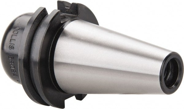 Collis Tool - CAT40 Taper Shank 1" Hole End Mill Holder/Adapter - 1-3/4" Nose Diam, 1-3/4" Projection, 3/4-16 Drawbar, Through-Spindle Coolant - Exact Tooling