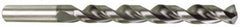 Accupro - #47 130° Cobalt Jobber Drill - TiAlN Finish, Right Hand Cut, Parabolic Flute, Straight Shank, 1-15/16" OAL, Split Point - Exact Tooling