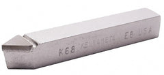 Kennametal - 1/2 x 1/2" Shank, Threading Single Point Tool Bit - E-8 - Exact Tooling