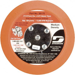 Dynabrade - 5" Diam Adhesive/PSA Disc Backing Pad - Medium Density, 13,000 RPM - Exact Tooling