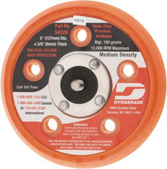 Dynabrade - 5" Diam Hook & Loop Disc Backing Pad - Medium Density, 13,000 RPM - Exact Tooling