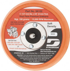Dynabrade - 5" Diam Adhesive/PSA Disc Backing Pad - Soft Density, 13,000 RPM - Exact Tooling
