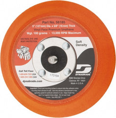 Dynabrade - 5" Diam Adhesive/PSA Disc Backing Pad - Soft Density, 13,000 RPM - Exact Tooling