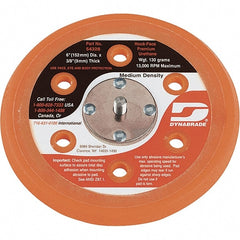 Dynabrade - 6" Diam Disc Backing Vacuum Replacement Pad - Medium Density, 13,000 RPM, Speed-Lok Compatible - Exact Tooling