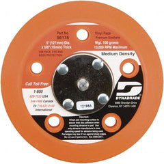 Dynabrade - 5" Diam Adhesive/PSA Disc Backing Pad - Medium Density, 13,000 RPM - Exact Tooling