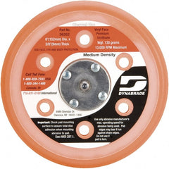 Dynabrade - 6" Diam Adhesive/PSA Disc Backing Pad - Medium Density, 13,000 RPM - Exact Tooling