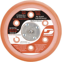 Dynabrade - 6" Diam Hook & Loop Disc Backing Pad - Medium Density, 13,000 RPM - Exact Tooling