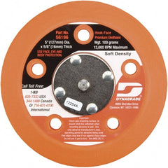Dynabrade - 5" Diam Hook & Loop Disc Backing Pad - Soft Density, 13,000 RPM - Exact Tooling