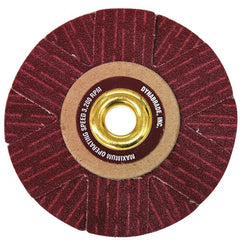 Dynabrade - 4" Diam 180 Grit Coated Sanding Star - Very Fine Grade, Arbor Mount - Exact Tooling