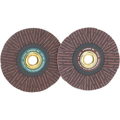 Dynabrade - 4" Diam 80 Grit Coated Sanding Star - Medium Grade, Arbor Mount - Exact Tooling