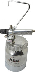 DeVilbiss - Paint Sprayer Cup - 2 Quart Aluminum Pressure Cup, Compatible with Spray Guns - Exact Tooling