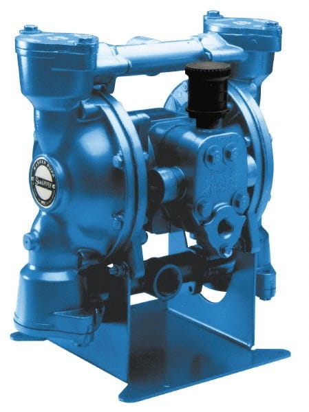 SandPIPER - 1" NPT, Metallic, Air Operated Diaphragm Pump - Santoprene Diaphragm, Stainless Steel Housing - Exact Tooling
