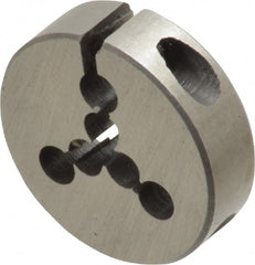 Interstate - #0-80 UNF Thread, 13/16" Outside Diam High Speed Steel Round Die - Right Hand Thread, Adjustable - Exact Tooling