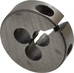 Interstate - #2-56 UNC Thread, 13/16" Outside Diam High Speed Steel Round Die - Right Hand Thread, Adjustable - Exact Tooling